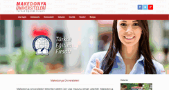 Desktop Screenshot of makedonyauniversiteleri.info