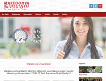Tablet Screenshot of makedonyauniversiteleri.info
